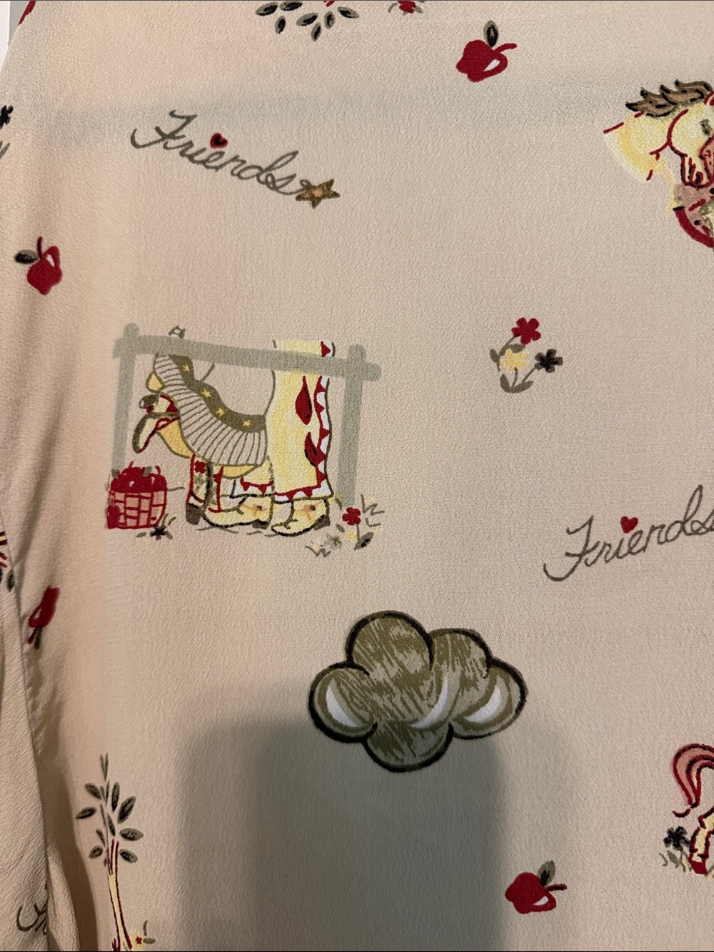 Lady Reiner Cowgirl Couture Western Horse Print Short-Sleeve Button-Down Shirt - Picture 6 of 11